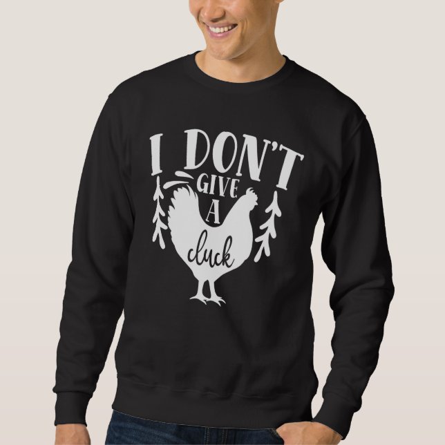 I Don't Give A Duck  Kitchen Cooking Sweatshirt (Front)