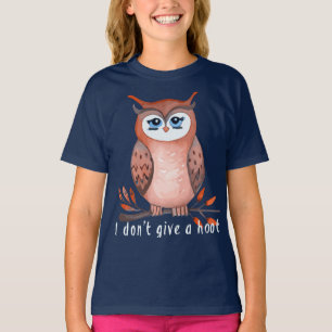I don't give a hoot, owl lover gift T-Shirt