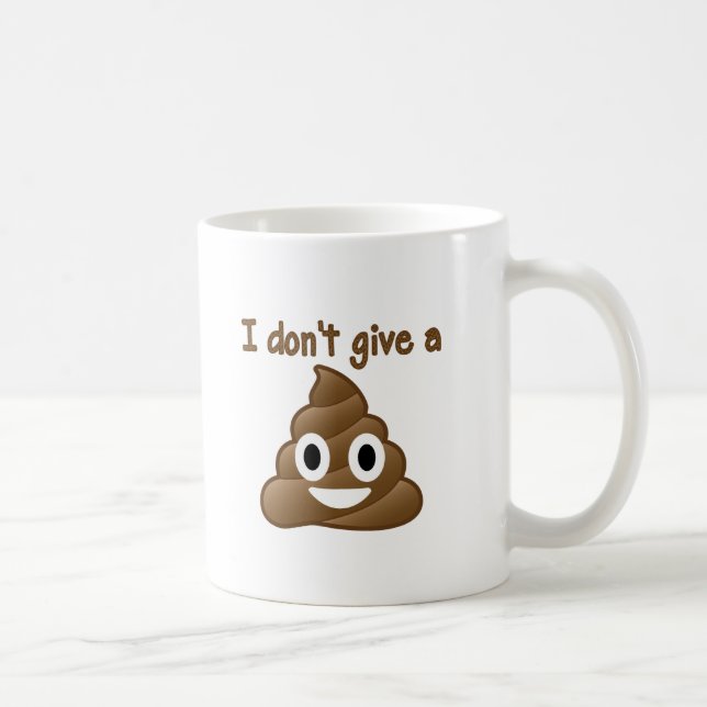 I Don't Give A Poo Mug (Right)