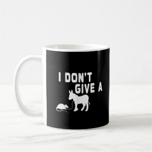 I don't give a Rat gift funny Donkey, Animal Joke Coffee Mug