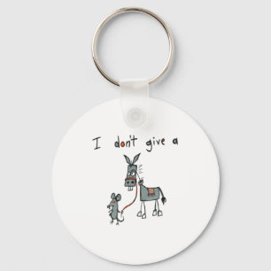 I Don't Give A Rat's Keychain