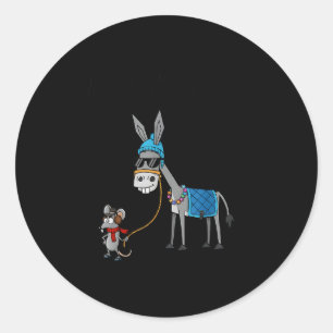 I Don't Give A Rats S Azz Mouse Funny Animal  Classic Round Sticker