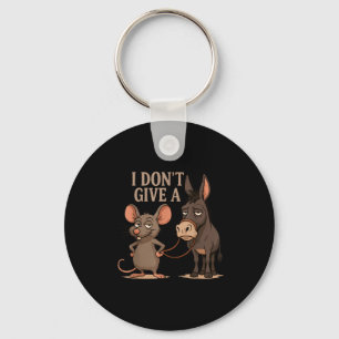 I Don't Give A Rats Sarcasm, Funny Rats Meme  Keychain