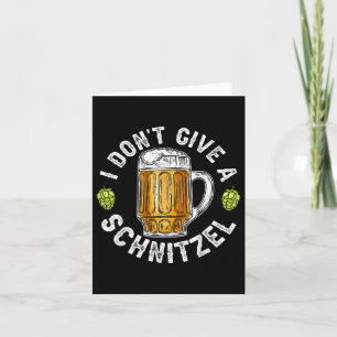 I Dont Give A Schnitzel Germany Flag Men Women _1 Card