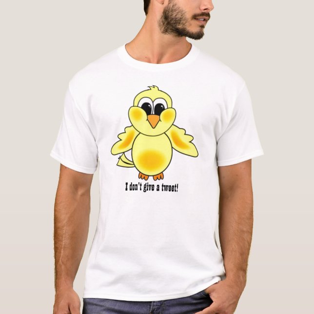 I don't give a Tweet!- Mans Basic T-Shirt (Front)
