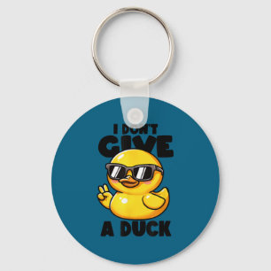 I don't give duck lover funny duck owner rude i lo keychain