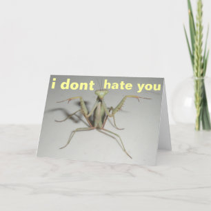 i dont hate you card