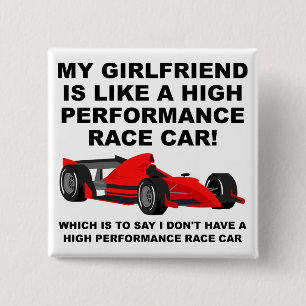 I Don't Have A Girlfriend Funny Button Badge