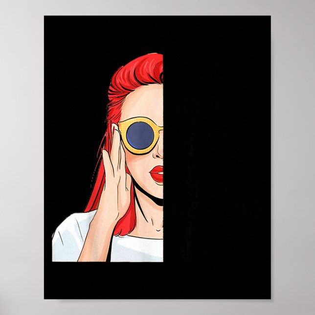 I Don't Have An Attitude Problem I Just Have A Red Poster (Front)