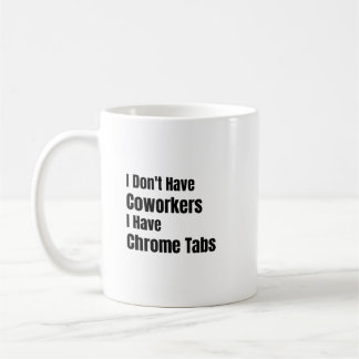 I Don't Have Coworkers I Have Chrome Tabs Solopren Coffee Mug