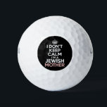 I Don't Keep Calm I'm A Jewish Mother Hanukkah  Golf Balls<br><div class="desc">I Don't Keep Calm I'm A Jewish Mother Hanukkah</div>