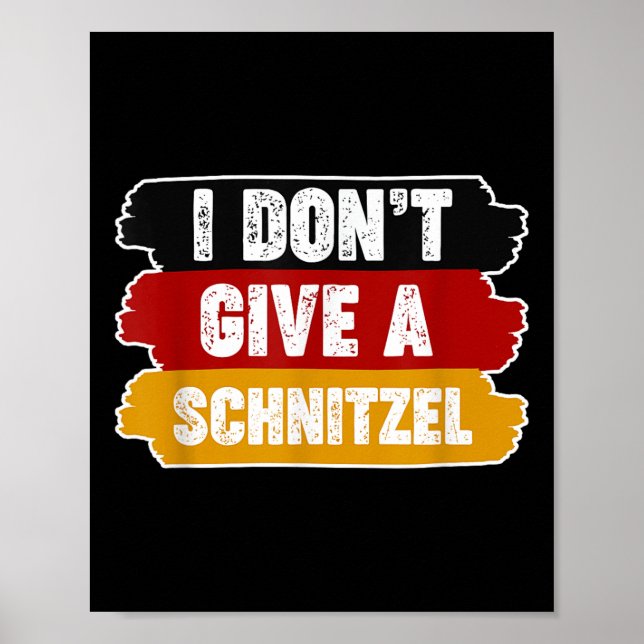 I Dont Know In German Language Germany Funny Germa Poster (Front)