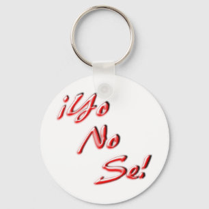 I Don't Know Keychain