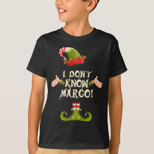 I Don't Know-Margo Elf Family Matching Christmas L T-Shirt