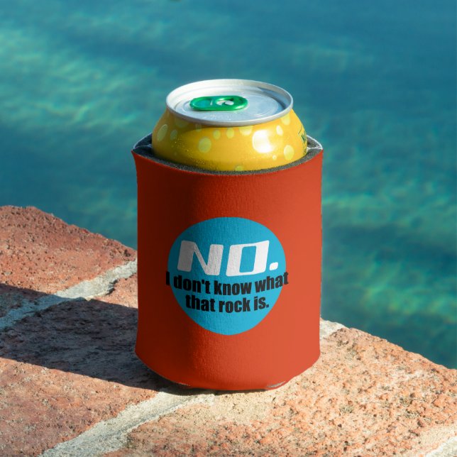 I Don't Know What That Rock Is (Blue) Can Cooler (In Situ Pool)