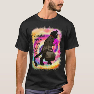 I Dont Know Where Im Going But Im Gay Funny Black  T-Shirt