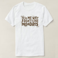 I Don't Like Mondays 80s Pop Culture Typography