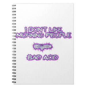 I don't like morning people notebook