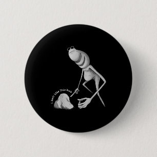 I Don't Like This Rock Funny Marcus The Worm Meme 2 Inch Round Button