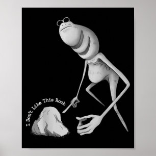 I Don't Like This Rock Funny Marcus The Worm Meme  Poster