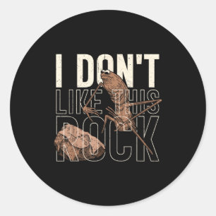 I Don't Like This Rock Marcus The Worm Meme Funny  Classic Round Sticker