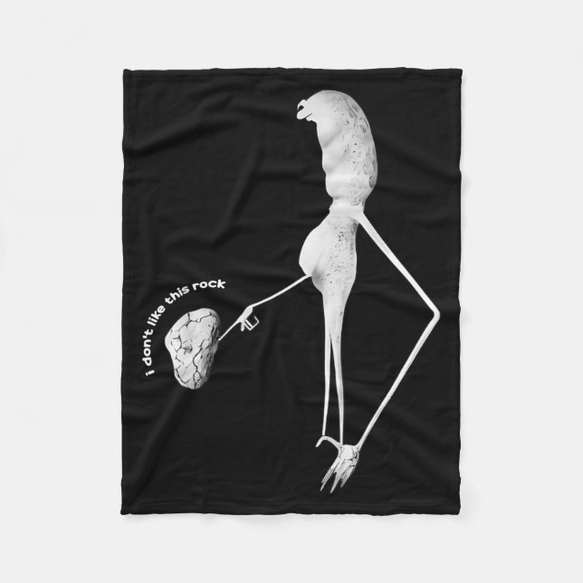 I Don't Like This Rock Marcus The Worm Meme Men Wo Fleece Blanket (Front)