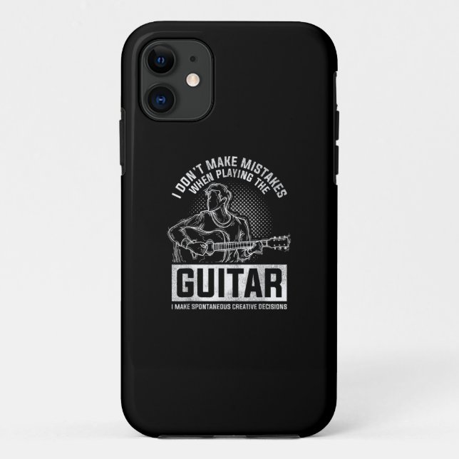 I Don't Make Mistakes When Playing The Guitar Case-Mate iPhone Case (Back)