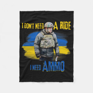 I Don't Need A Ride2 Fleece Blanket