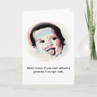 I don't need presents. card