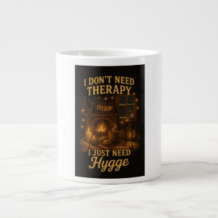 I don't need therapy , I just need hygge Large Coffee Mug