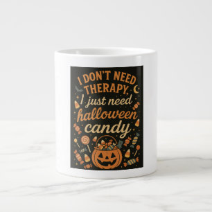 I don't need therapy, I need Halloween candy Large Coffee Mug
