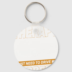 I DON'T NEED THERAPY Porsche Carrera 1984 Keychain