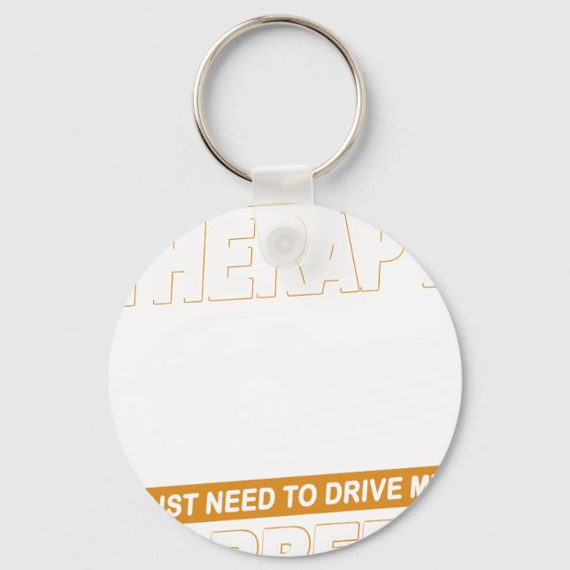 I DON'T NEED THERAPY Porsche Carrera 1984 Keychain (Front)