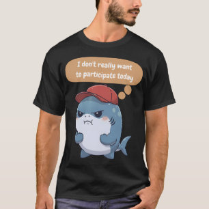 I Don't Really Want to Participate Today Shark T-Shirt