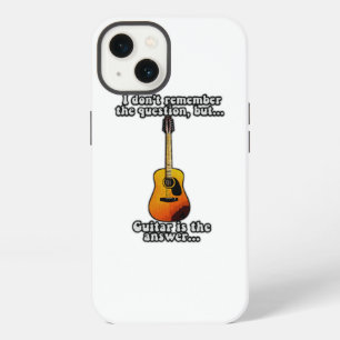 I don't remember the question. funny guitar quote iPhone 13 case