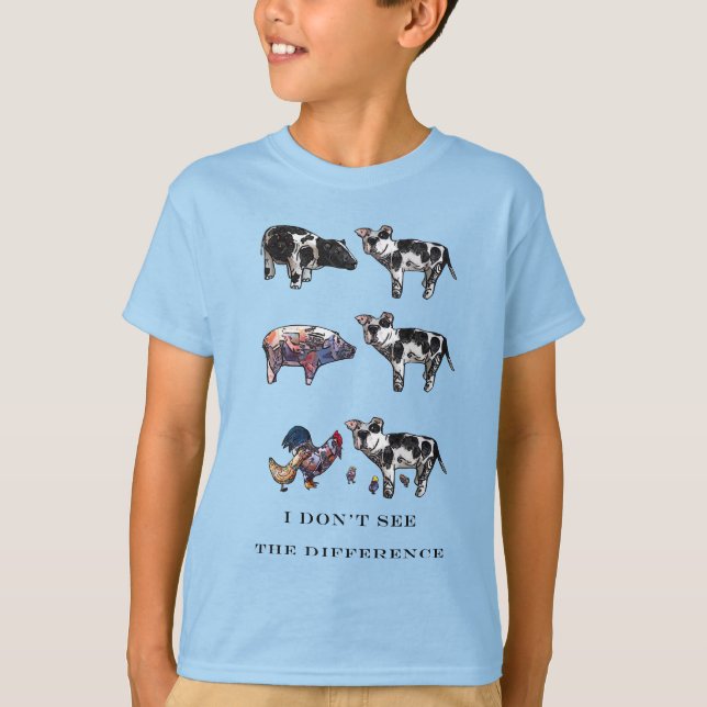 I don't see the difference, farm animals T-Shirt (Front)