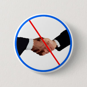 I Don't Shake Hands Button