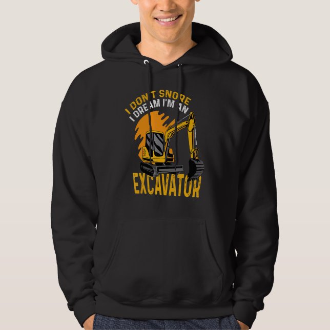 I Don't Snore Factory Worker Hoodie (Front)