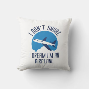 I Don't Snore Throw Pillow