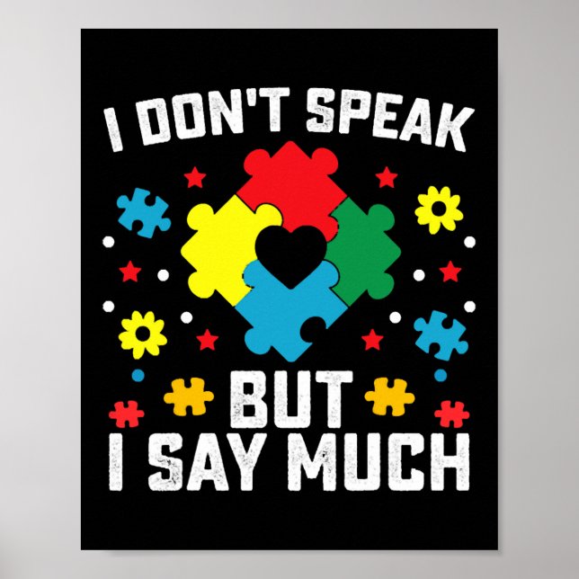 I Don't Speak But I Say Much  Poster (Front)