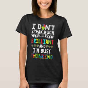 I Dont Speak Much Autism Awareness For Kids Puzzle T-Shirt
