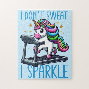 I Don't Sweat, I Sparkle Dazzle Your Workout Jigsaw Puzzle