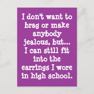 I Don't Want to Brag... Postcard