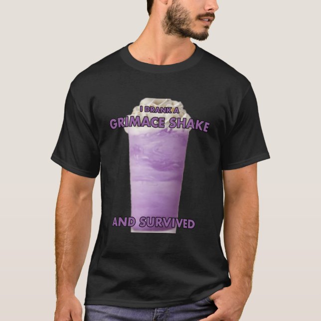 I Drank A Grimace Shake And Survived T-Shirt (Front)