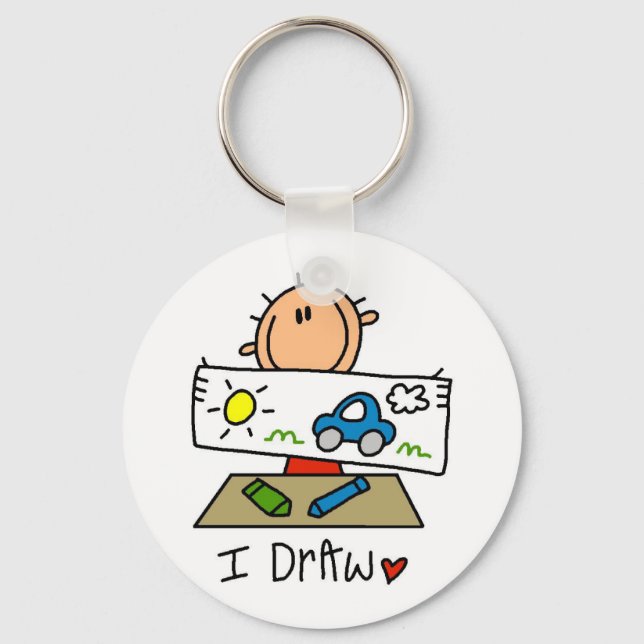 I Draw Keychain (Front)