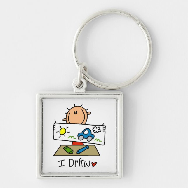 I Draw Keychain (Front)