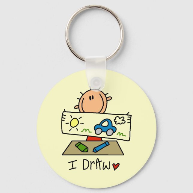 I Draw Keychain (Front)
