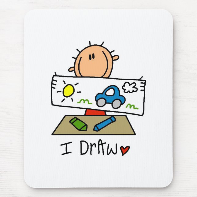 I Draw Mouse Pad (Front)