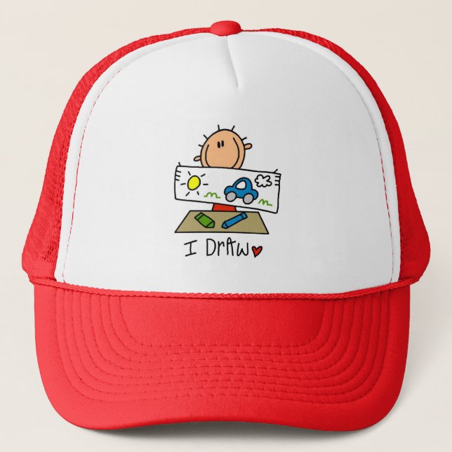 I Draw Trucker Hat (Front)