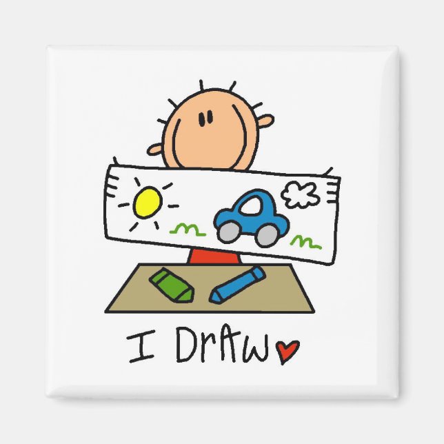 I Draw Tshirts and Gifts Magnet (Front)